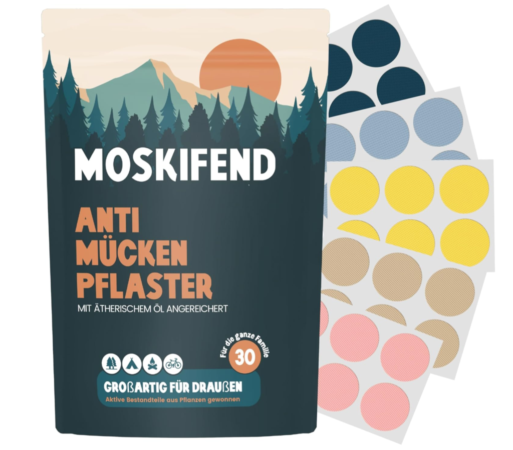 Mückenschutzpflaster für Kinder, Babys & Erwachsene (mit Öl gegen Mücken) 