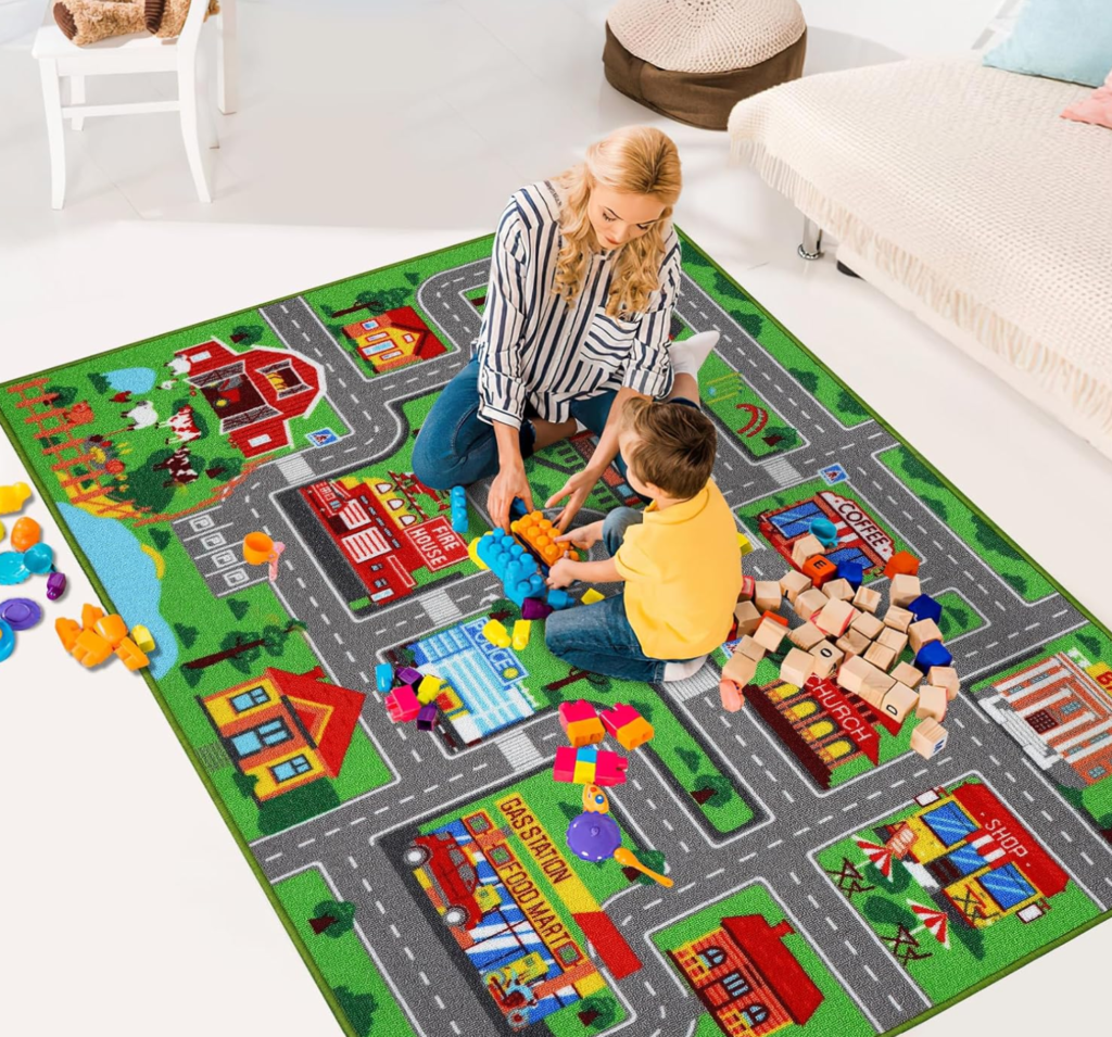 Auto-Spielteppich, Stadt-Strassenkarte, Kinder-Spielteppich