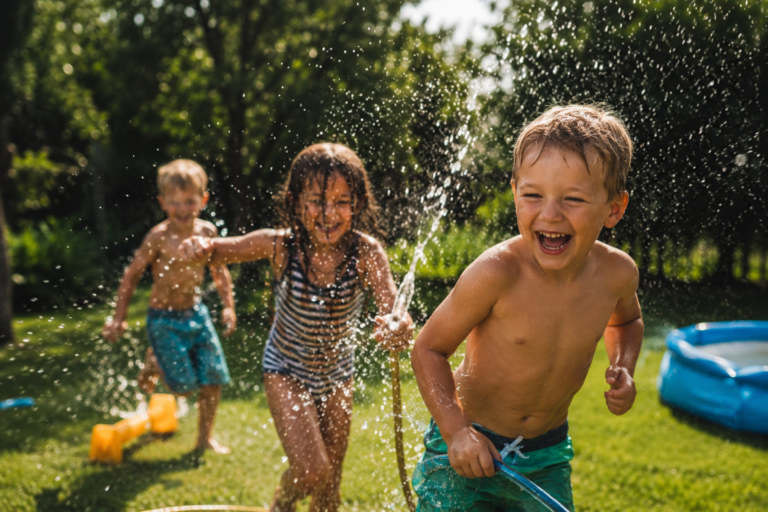Wasserspiele Kinder, Sommer Kinder, Kinder beschäftigen, Outdoor Aktivitäten Kinder