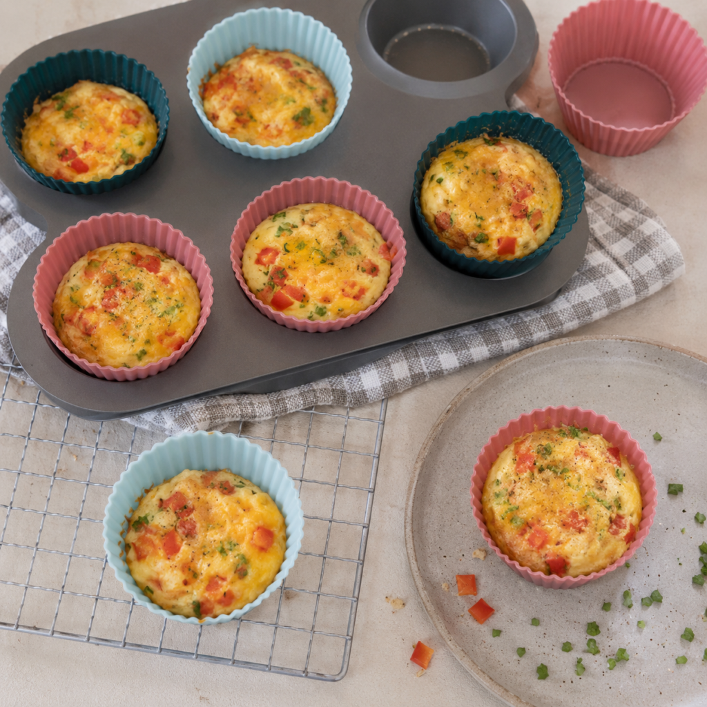 5 schnelle Familienrezepte, die bei uns immer funktionieren Selbstgemachte Eier-Muffins mit Käse und Gemüse