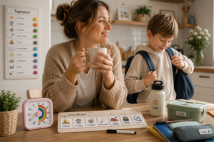 Stressfreie Morgenroutine mit Schulkind